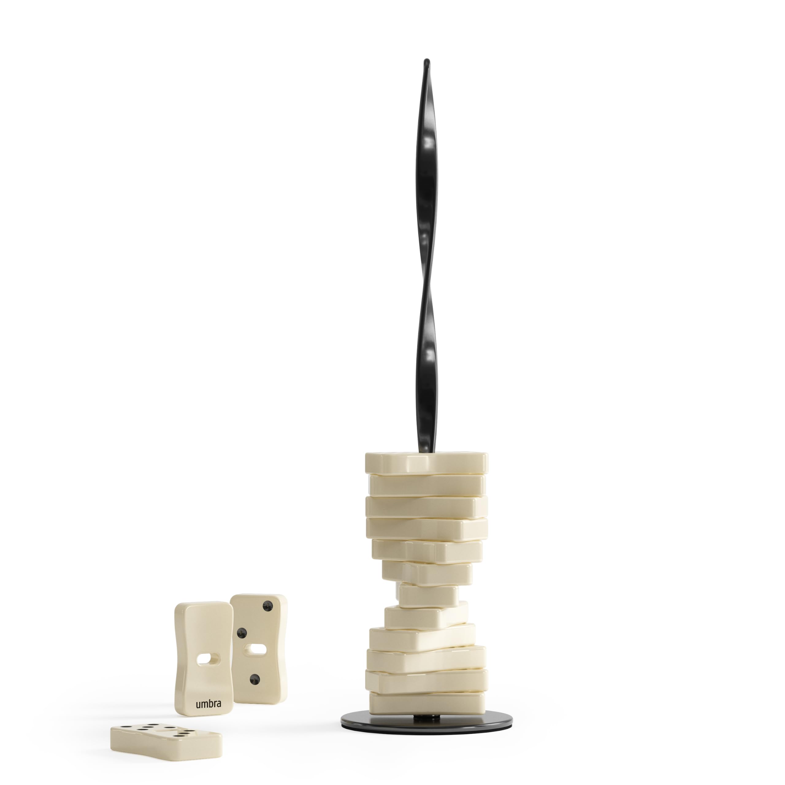 Umbra Spintile Domino Set Black