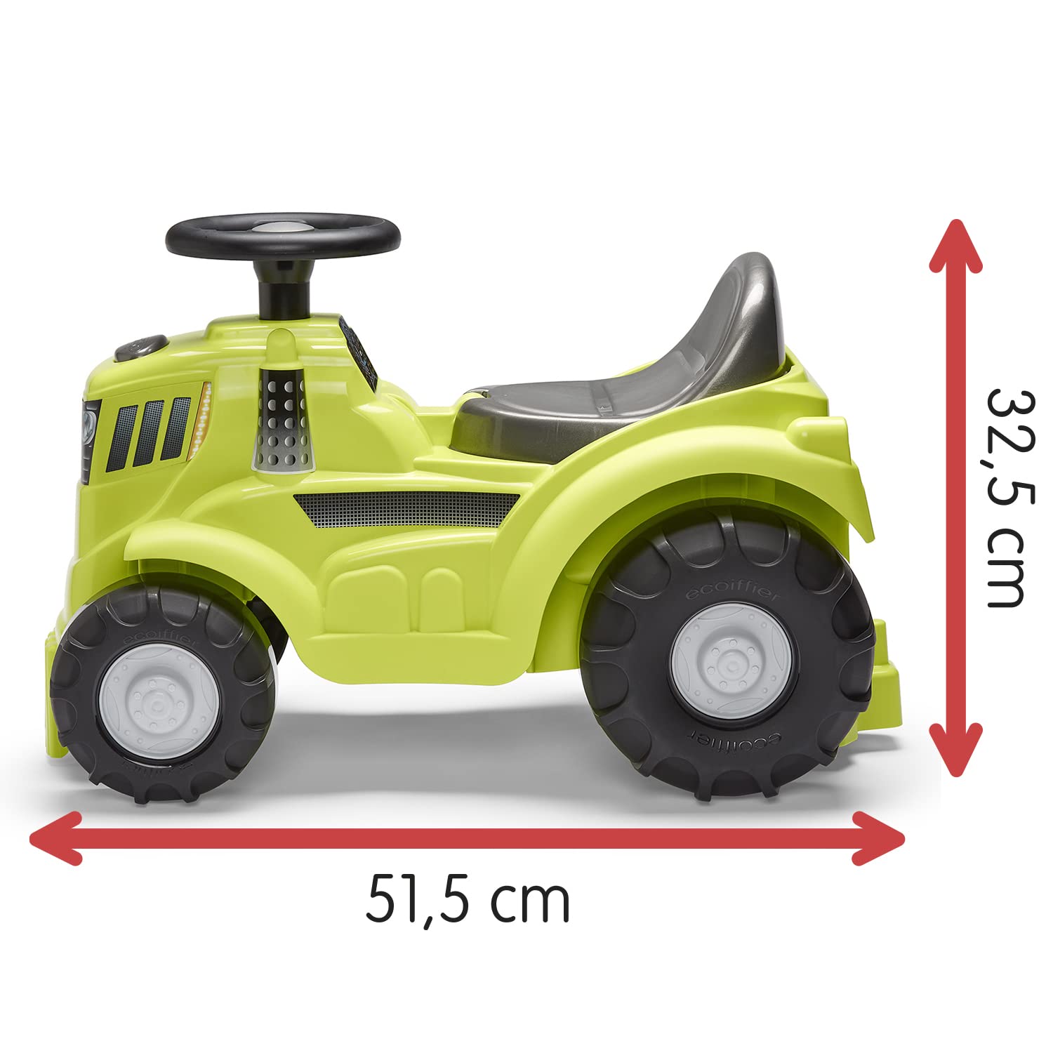 Ecoiffier Jouets 4351 - Porteur Tracteur 51,5 cm - De 12 à 36 mpois - Origine France Garantie