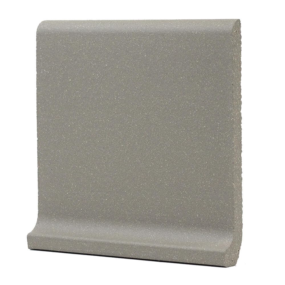 Tenedos 5x6 Ashstone Gray Cove Base Quarry Tile Curved Edge