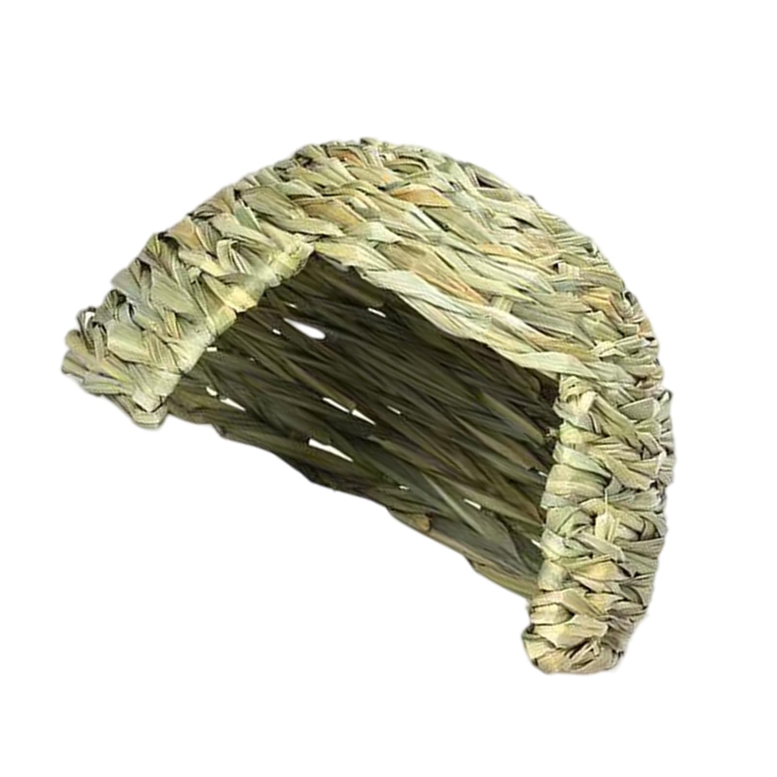 NEWFT Rabbits Hideaways Grass House Straw Cave Play House for Small Pet Warm Hideouts House for Cage Hamsters Hideaways Cave