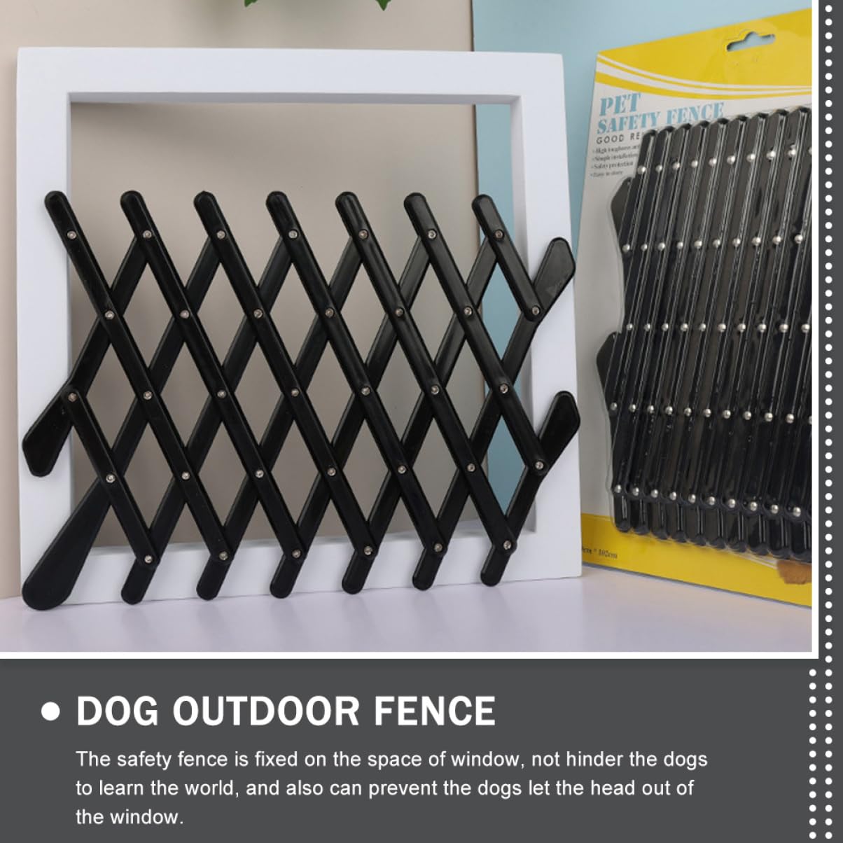 Garneck Pet Car Window Fence Dog Protector Mesh Window Guard Safety Barrier Ventilation for Pet Travel