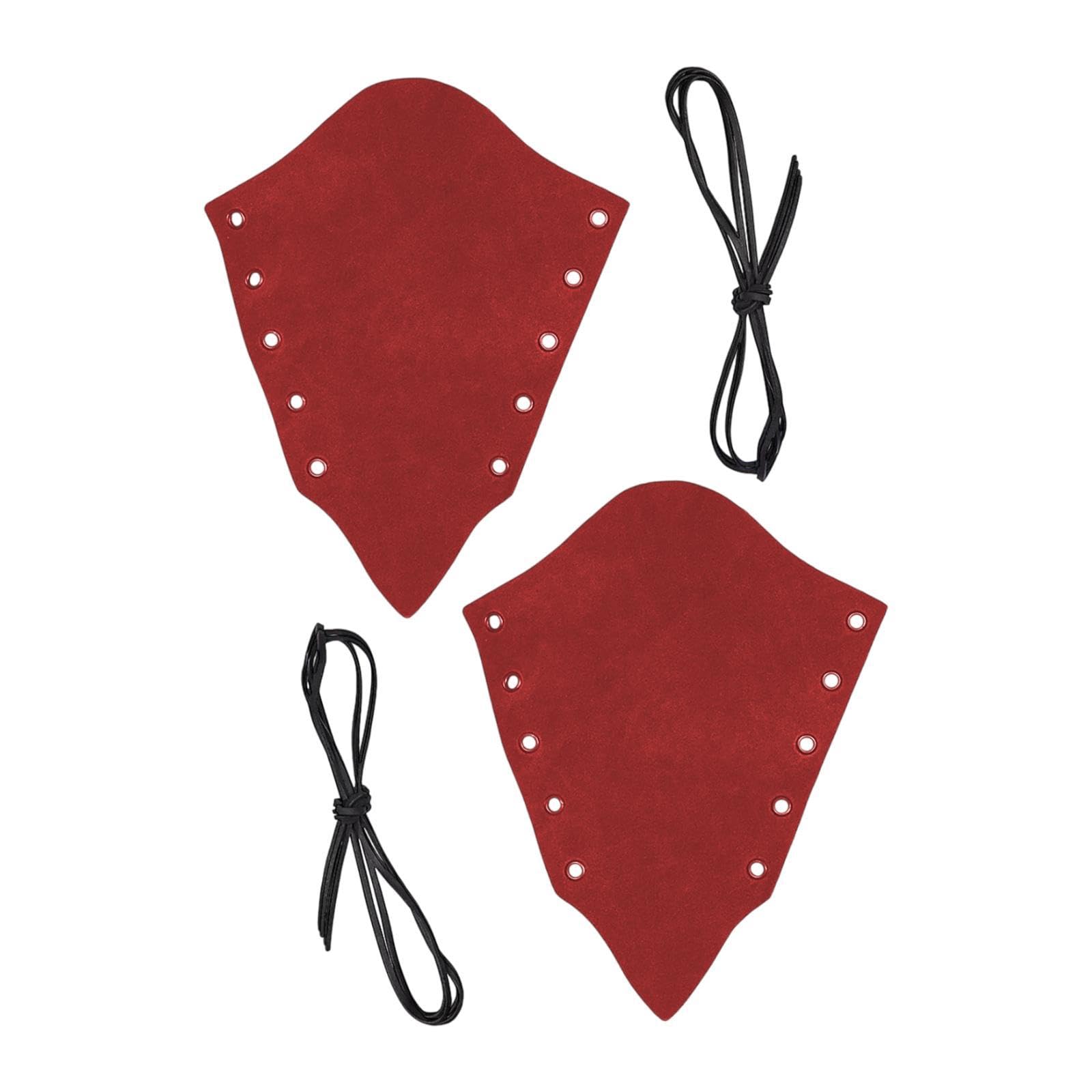 urjix URJIX™ Medieval Arm Bracers Vintage Design for Theatrical Performance Party Holiday Red-picture-41