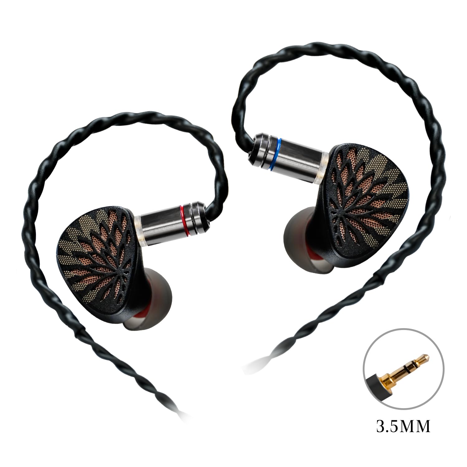 Écouteurs Intra-Auriculaires (Black, 3.5mm Without Mic)