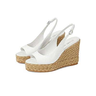 Stuart Weitzman Island Peep Toe Espadrille Wedge Women