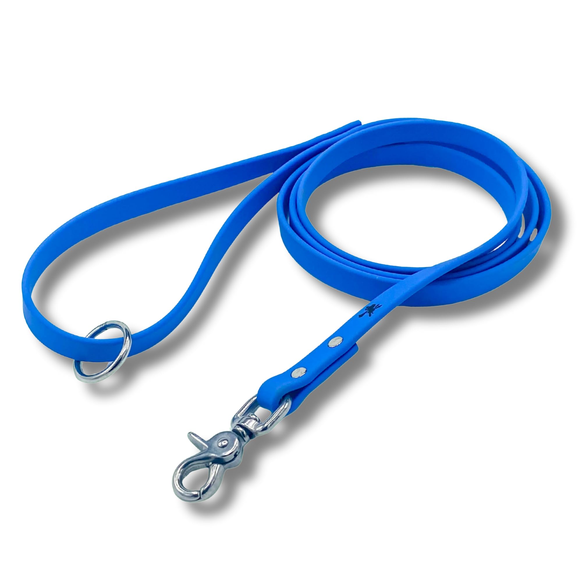 Gummy K9 Biothane Dog Leash, Professional Training Lead, Stainless Steel, New Advanced Safety Clasp, Weatherproof, Waterproof, 6 Ft (3/4 Light Blue), Small, Medium, Large Dogs, Made in USA โ image 1