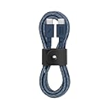 Type-C Belt Cable - USB-C to USB-C 4ft Ultra-Strong Charging Cable Compatible with iPhone Air, 17, 17 Pro, 17 Pro Max, iPad Pro, iPad Air, Galaxy S25, Flip 7, Fold 7 (Navy)
