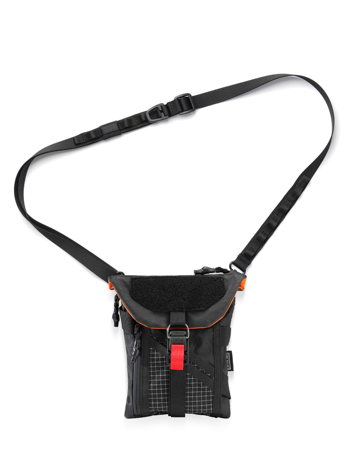 TACTICAL_GEEK EXT14 EDC wielofunkcyjna torba, organizer z kieszenią na karty RFID, lekka torba biodrowa/crossbody z regulowanym paskiem, przenośna organizacja na co dzień