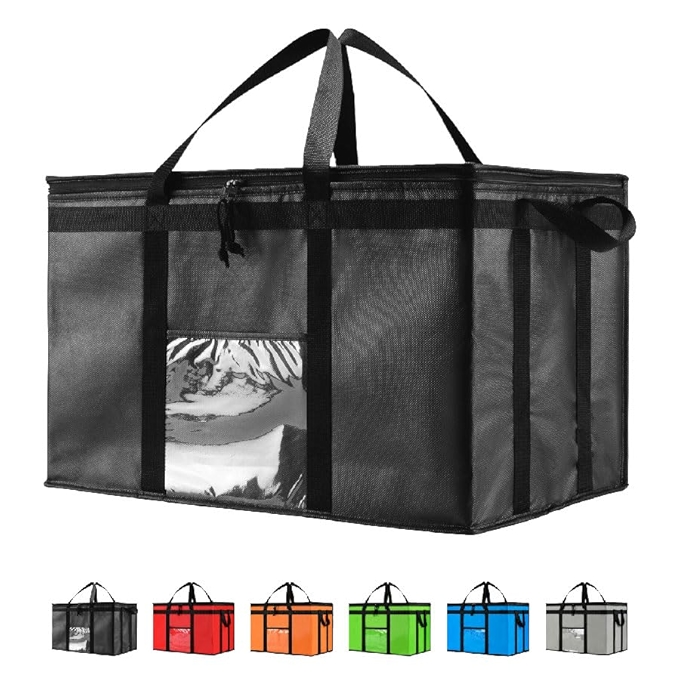 NZ Home 3XL保温冷藏袋与食品加热器，黑色