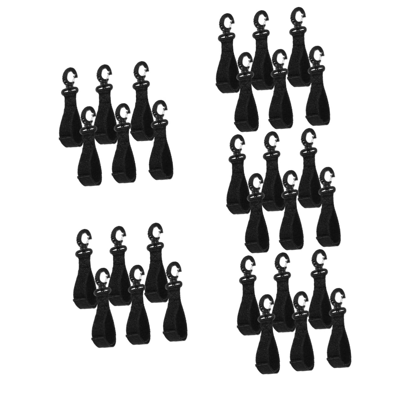TOYANDONA Ocean Cordage Crochet pour Voilier Fixé Bateau Extérieur Ligne De Quai Élastique Crochet D'amarrage Pratique Cordon De Quai avec Crochets Nylon Black