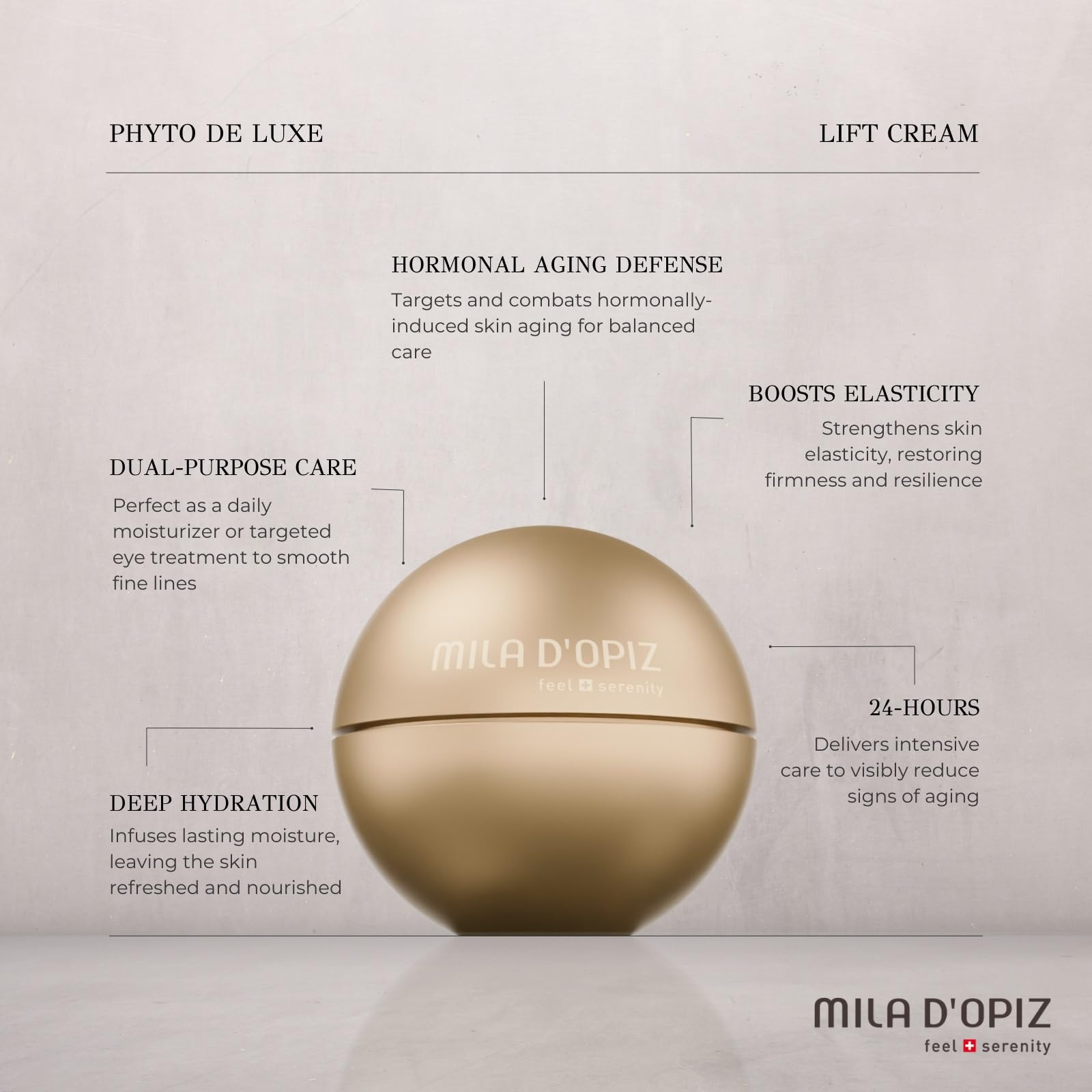 Phyto De Luxe Lift Cream by Mila D Opiz for Women - 1.69 oz Cream - Image 2