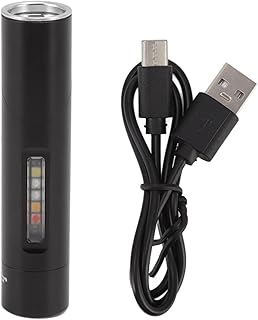 90 Degree Right Angle USB Rechargeable Flashlight, 500 Lumen 90 Degree Pivoting Flashlight with 11 Lighting Modes, USB Cord, Multifunction Magnetic Flashlight for Camping, Outdoor