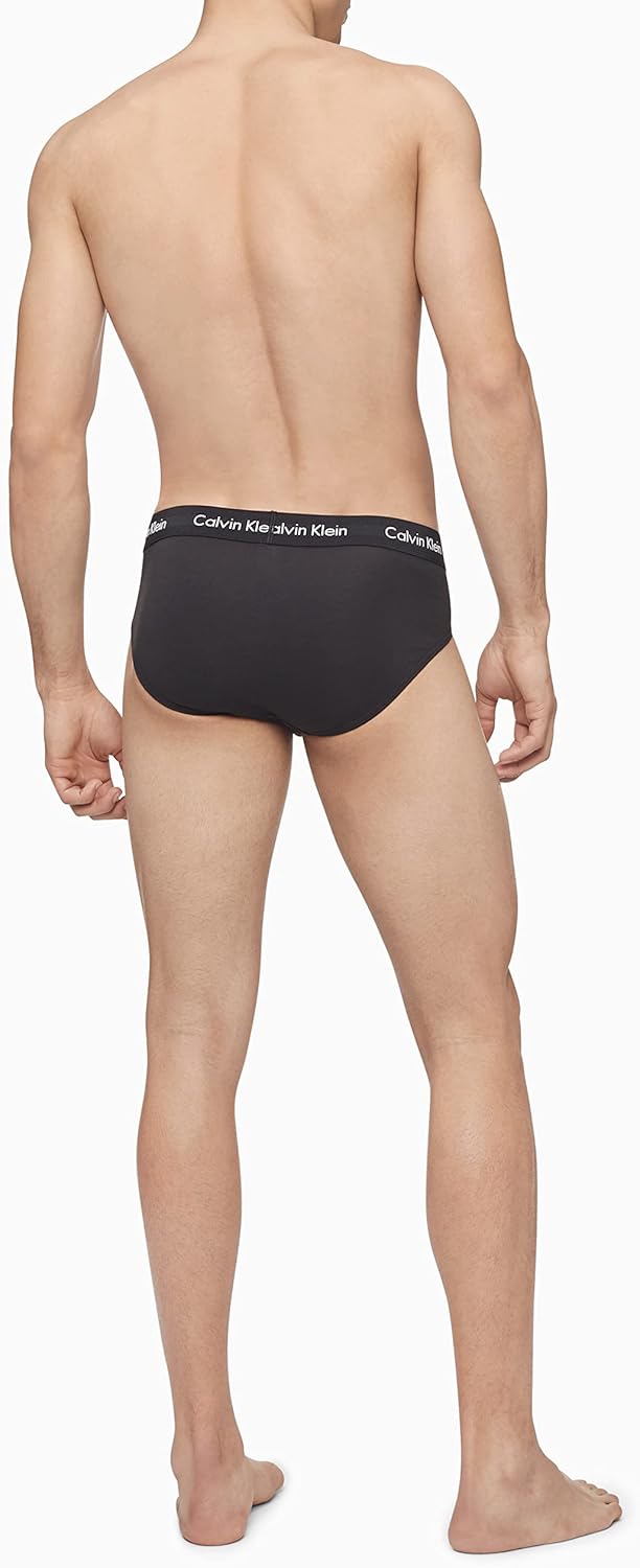Vista 3 de Calvin Klein Men's Cotton Stretch 3-Pack Hip Brief