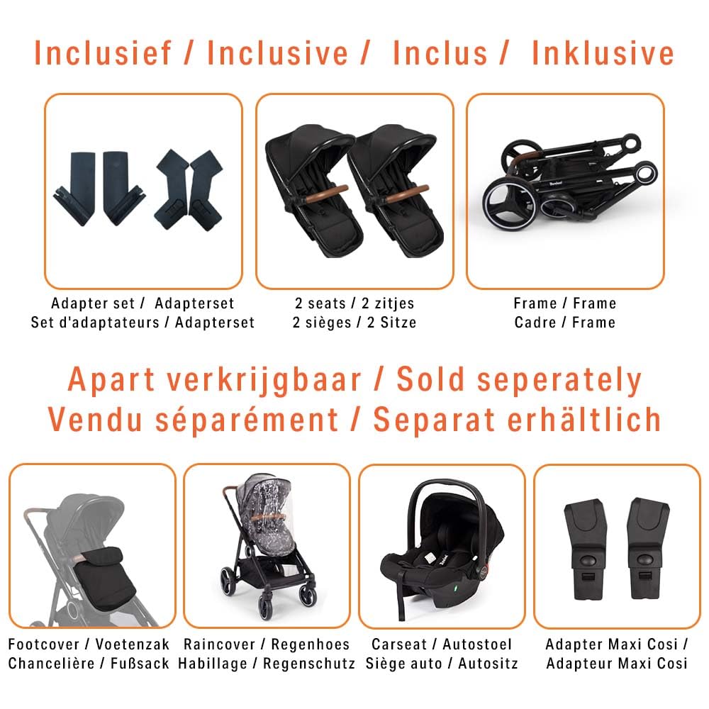 Baninni Duo Kinderwagen Luiz Zwart