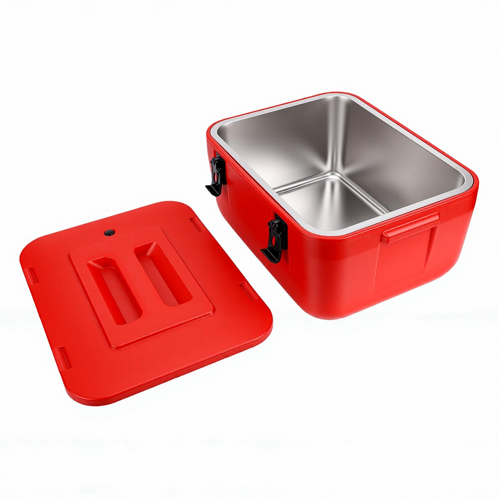 Großes Isoliertes Suppenbehälter-Set mit Effektiver Isolierung für Catering und Veranstaltungen, Rot, 8 L, 15 L, 28
