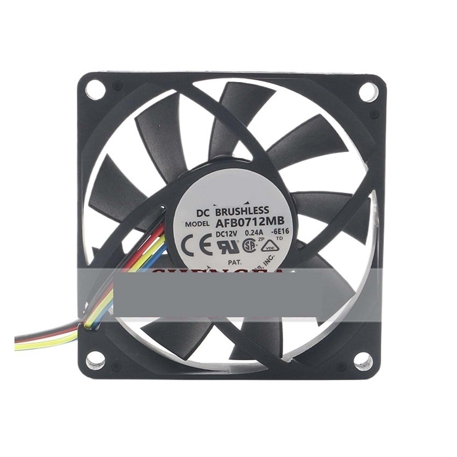 IVEKYKIBC AFB0712MB 7015 7CM DC12V 0.24A Cooling Fan 70 * 15mm(Afb0712mb-6e18)