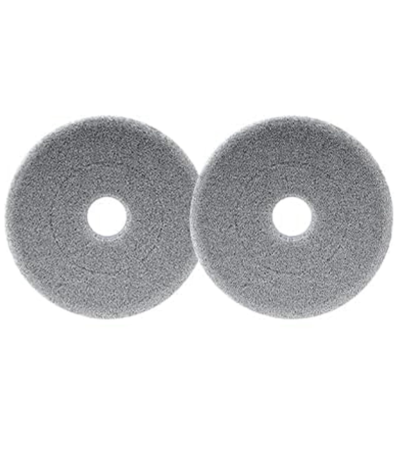 Heavy Quality 2Pcs Reusable Microfiber Pad for All Types of Floor Cleaning (White)