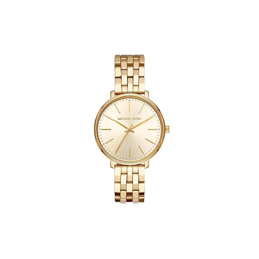 Immagine del prodotto Michael Kors Reloj para mujer Pyper, movimiento de tres agujas, caja i correa de acero inoxidable dorado de 38 mm, MK3898
