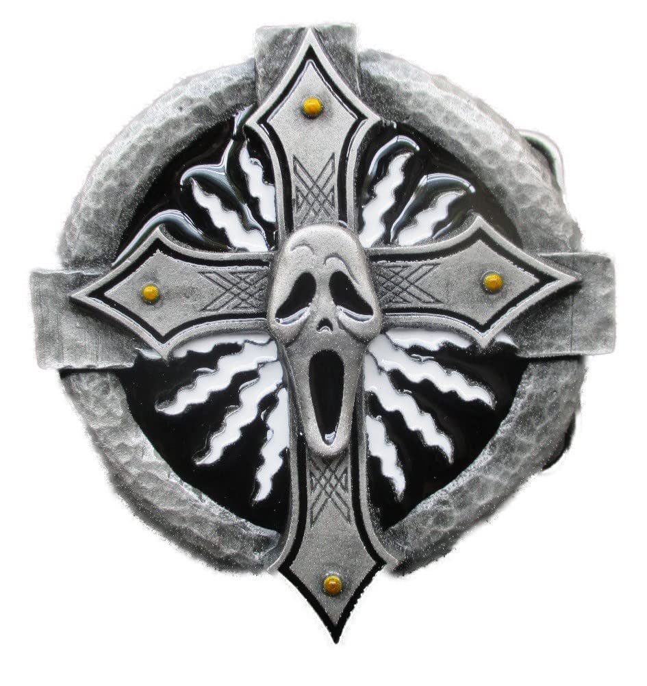 Boucle de ceinture crane rigolo id&eacute;e cadeau originale style rock - 5