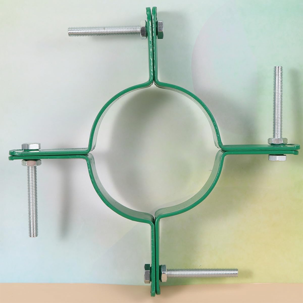 Tree Branch Support Holder with 15cm and 10cm Diameter Iron Clamps, Screw-Fixed Tree Branch Fixator for Garden and Outdoor Plant Support