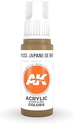AK-Interactive 3rd Gen Acrylic Japanese Brown 17ml 11123 - Model Building Paints and Tools # AK1123