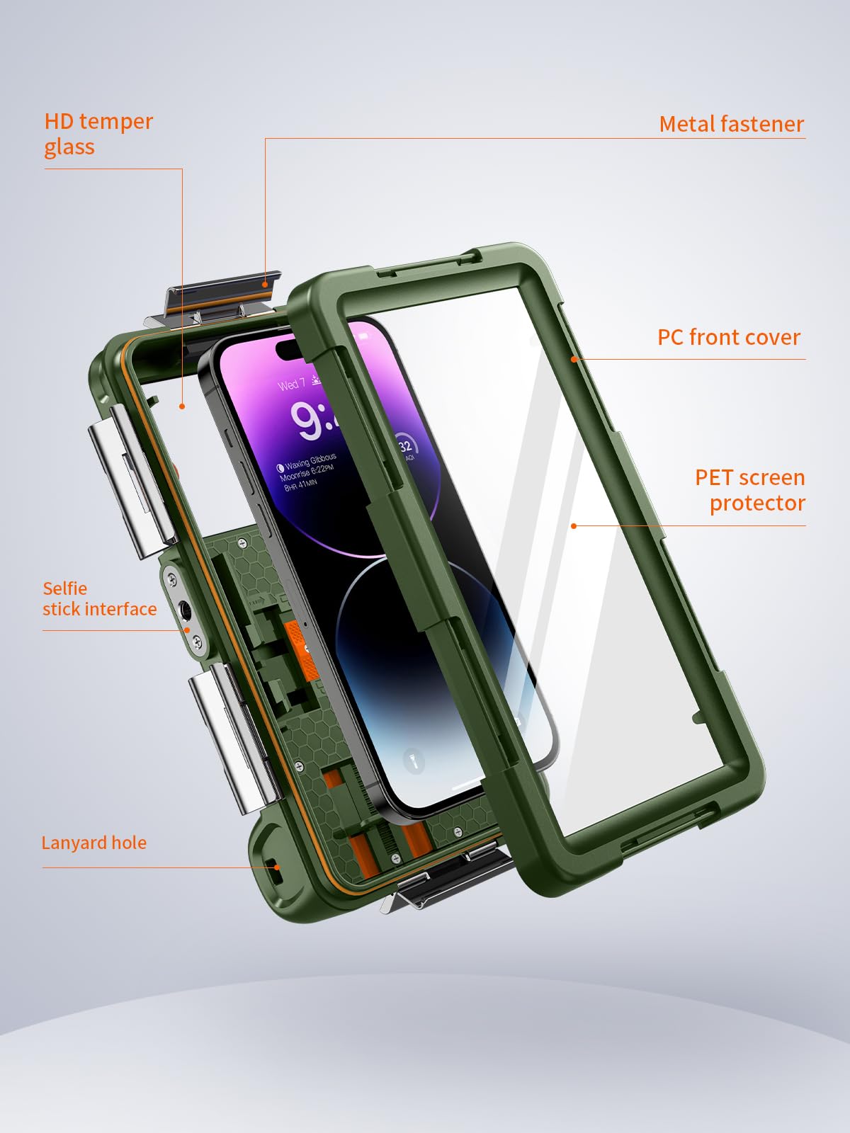Lanhiem Wodoodporne etui na telefon komórkowy IPX8 uniwersalne nurkowanie profesjonalne etui na telefon komórkowy podwodne wodoodporne głębokie 15 m do iPhone'a Samsung Huawei Google Xiaomi