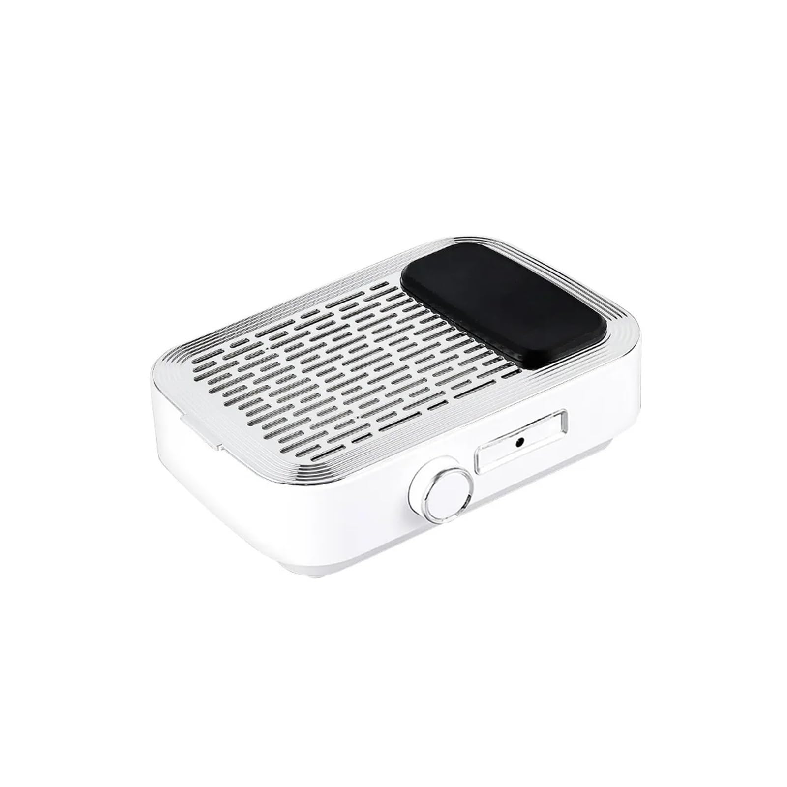 MRKU Aspirateur de poussière pour Ponceuse à Ongles avec Filtre Lavable, Aspiration silencieuse, Rechargeable pour manucure et Vernis Gel