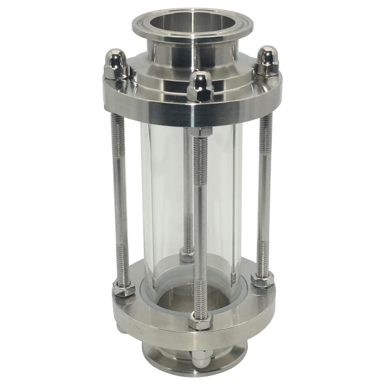 3/4" 1" 1-1/4" 1.5" 2" Tri Clamp Sanitay Flow Sight Glass Diopter Fit Pipe OD SUS 304 Stainless Steel Fitting (51mm x Ferrule 64)