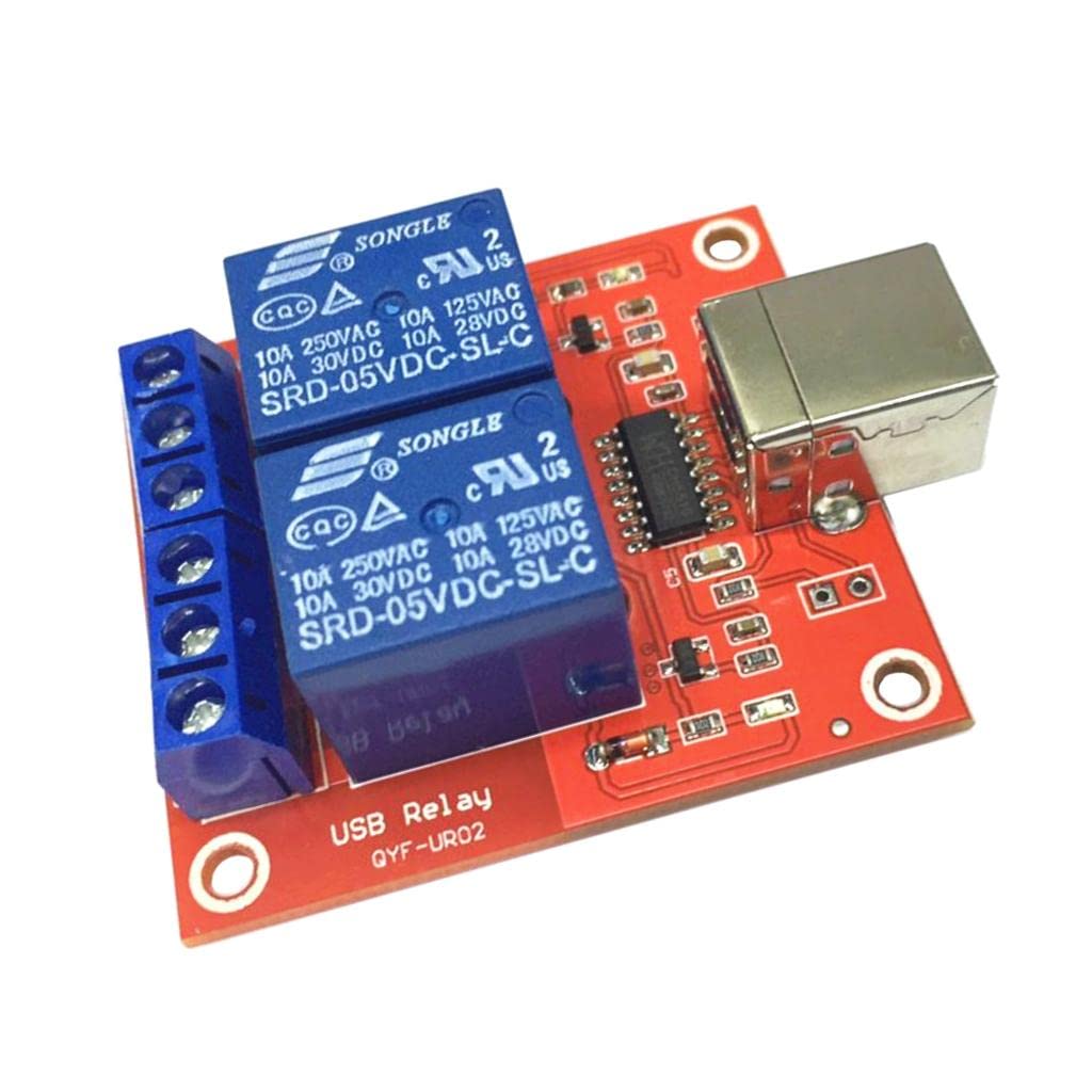 CALANDIS 2 Channel USB Relay Module Hid No Drive USB Relay Computer Control 5V-image-35