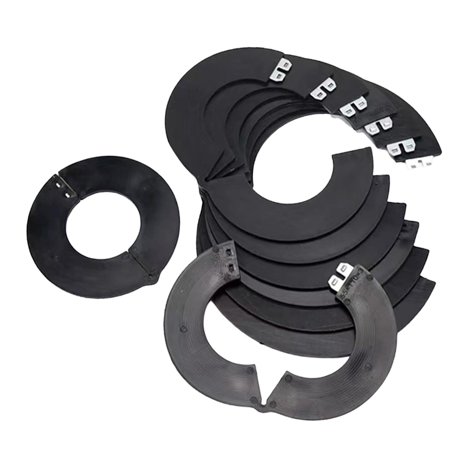 8X Baggerlöffel Bolzen Unterlegscheiben, Löffelbolzen-Unterlegscheiben-Set, Distanzstücke, Dichtungen, Ersatzteile, Einfach zu Montieren, Staubdichter Bagger-Austausch, 5 Cm X 0.3 Cm