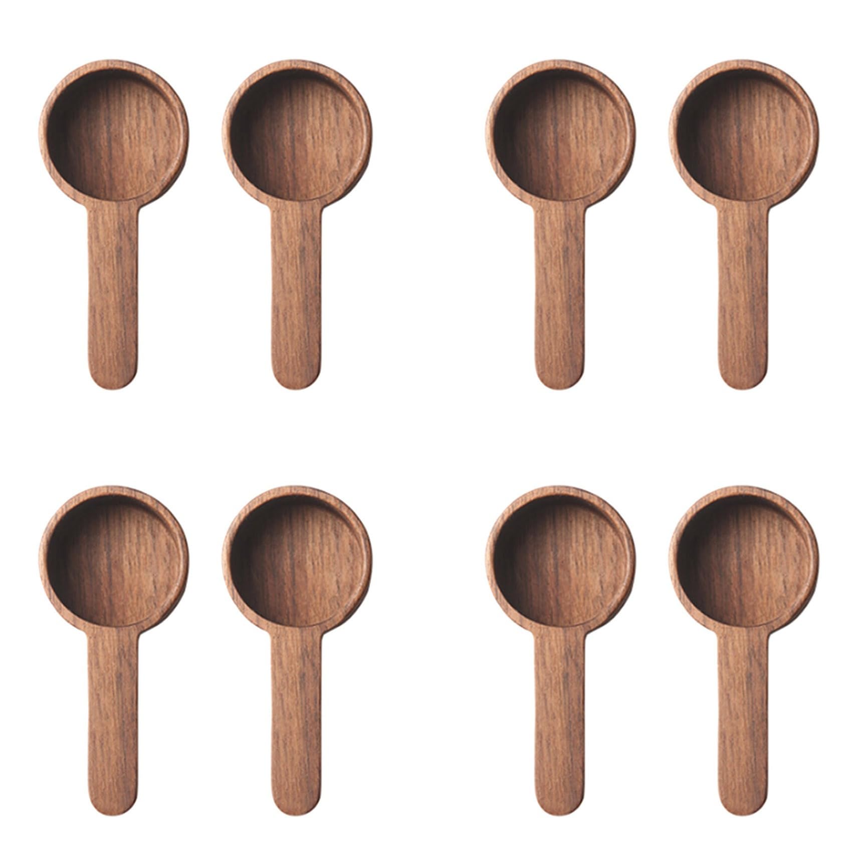 Hndhbfgrt Wooden Measuring Spoon Set Kitchen Measuring Spoons Tea Coffee Scoop Sugar Spice Measure Spoon Measuring Tools,8 Pcs