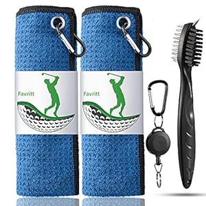 Favritt Golf-Handtuch Set mit 2 Handtüchern