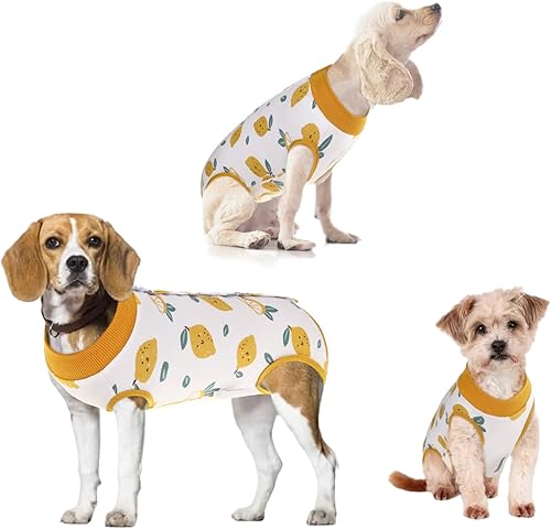 Miniatura 63 de SAWMONG Traje de recuperación para perros, traje de recuperación para perros después de la cirugía, traje quirúrgico de esterilización para perros