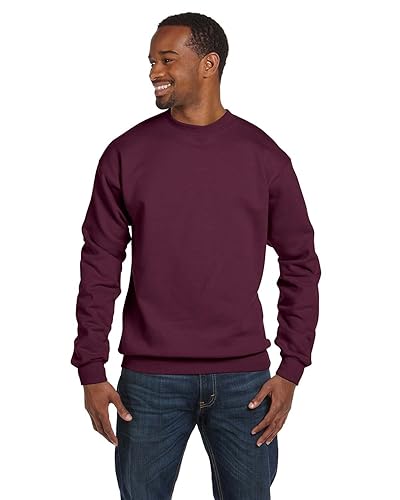 Hanes 7.8 oz. ComfortBlend EcoSmart 50/50 Fleece Crew XL MAROON