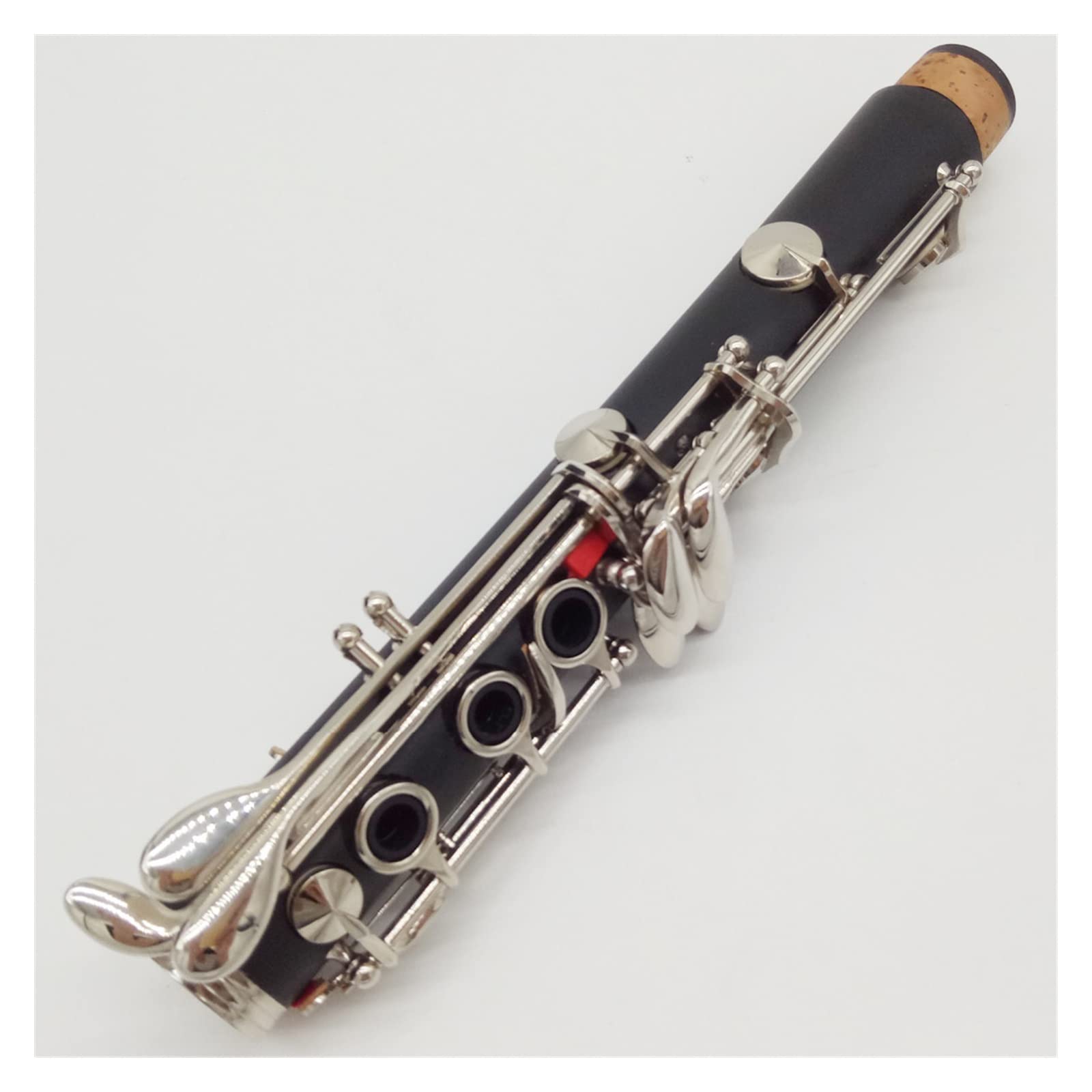 Clarinetes para Estudiantes Clarinete BB Boquilla De Clarinete De Resina ABS Mate 4C Estuche Incluido + Cañas