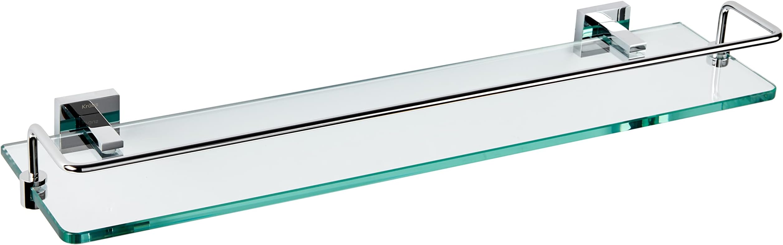 Kraus KEA14445CH Aura Bathroom Accessories Shelf with Railing