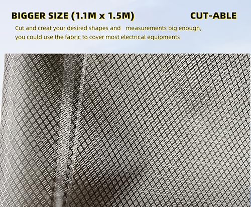 Bstflex FARADAYF43X58INCH Faraday Fabric Nickel Copper Faraday Blocking Cloth 43.3 Inchx59 Inch Material Protection Fabric thumb #1