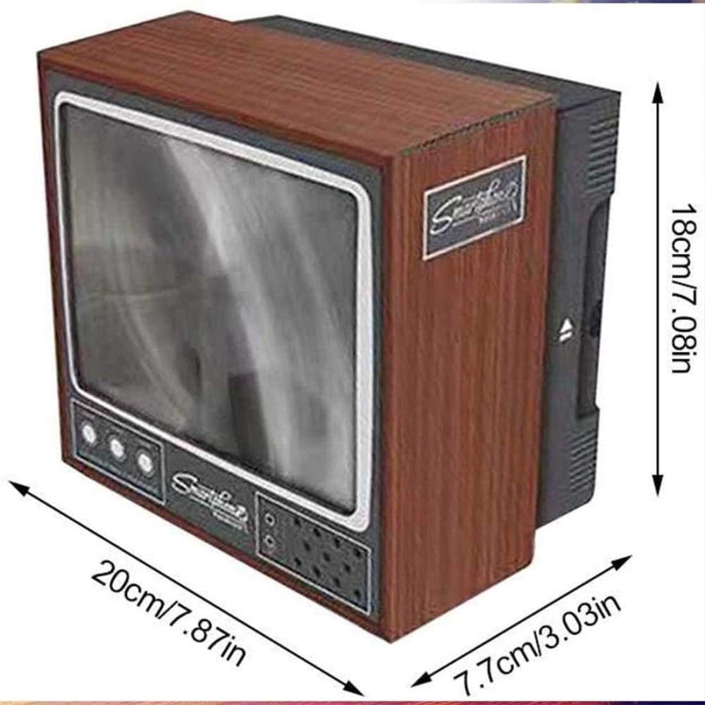 Hot DIY Retro TV Shape Mobile Phone Screen Magnifier, 59 OFF