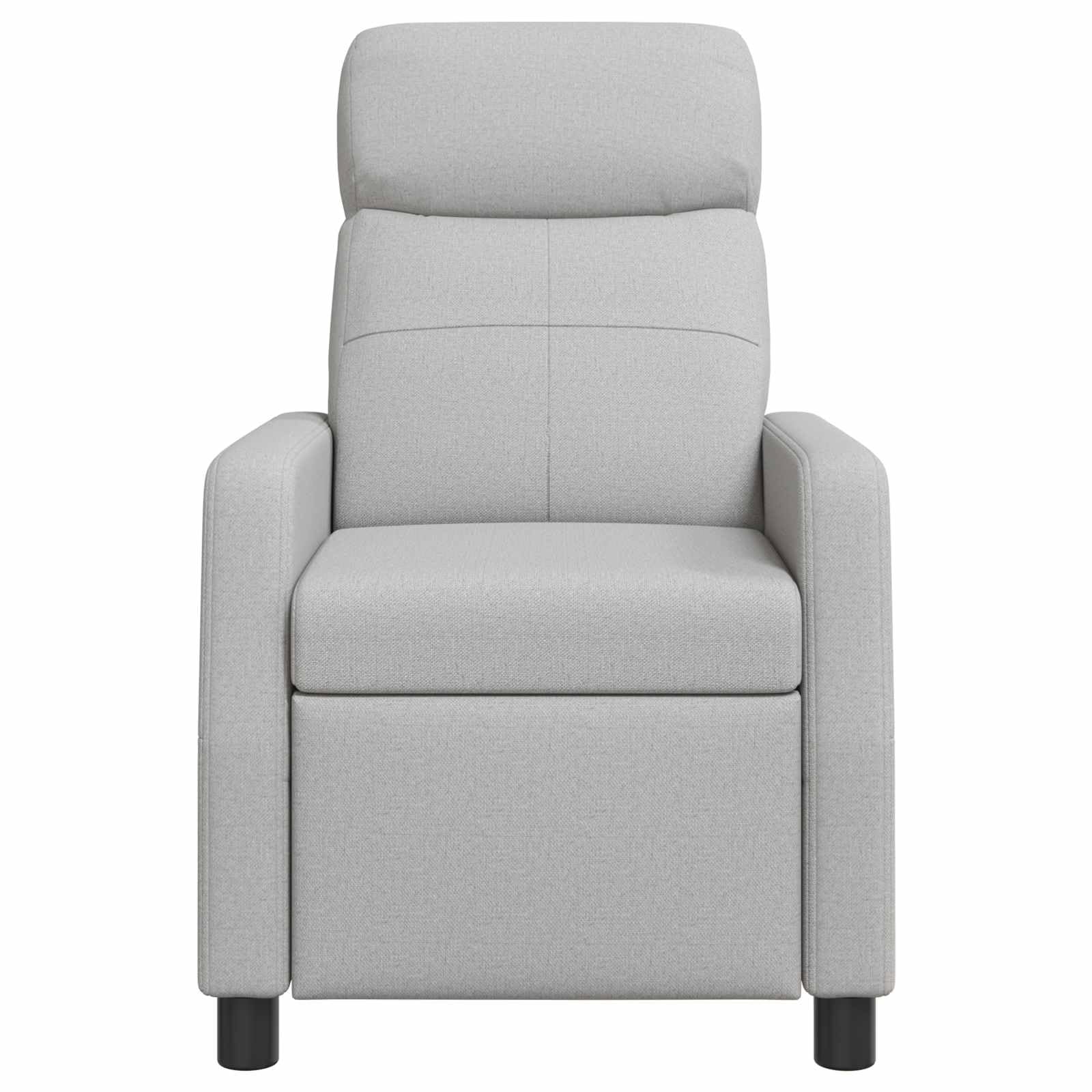 Poltrona relax grigio nuvola 100% poliestere con schienale
