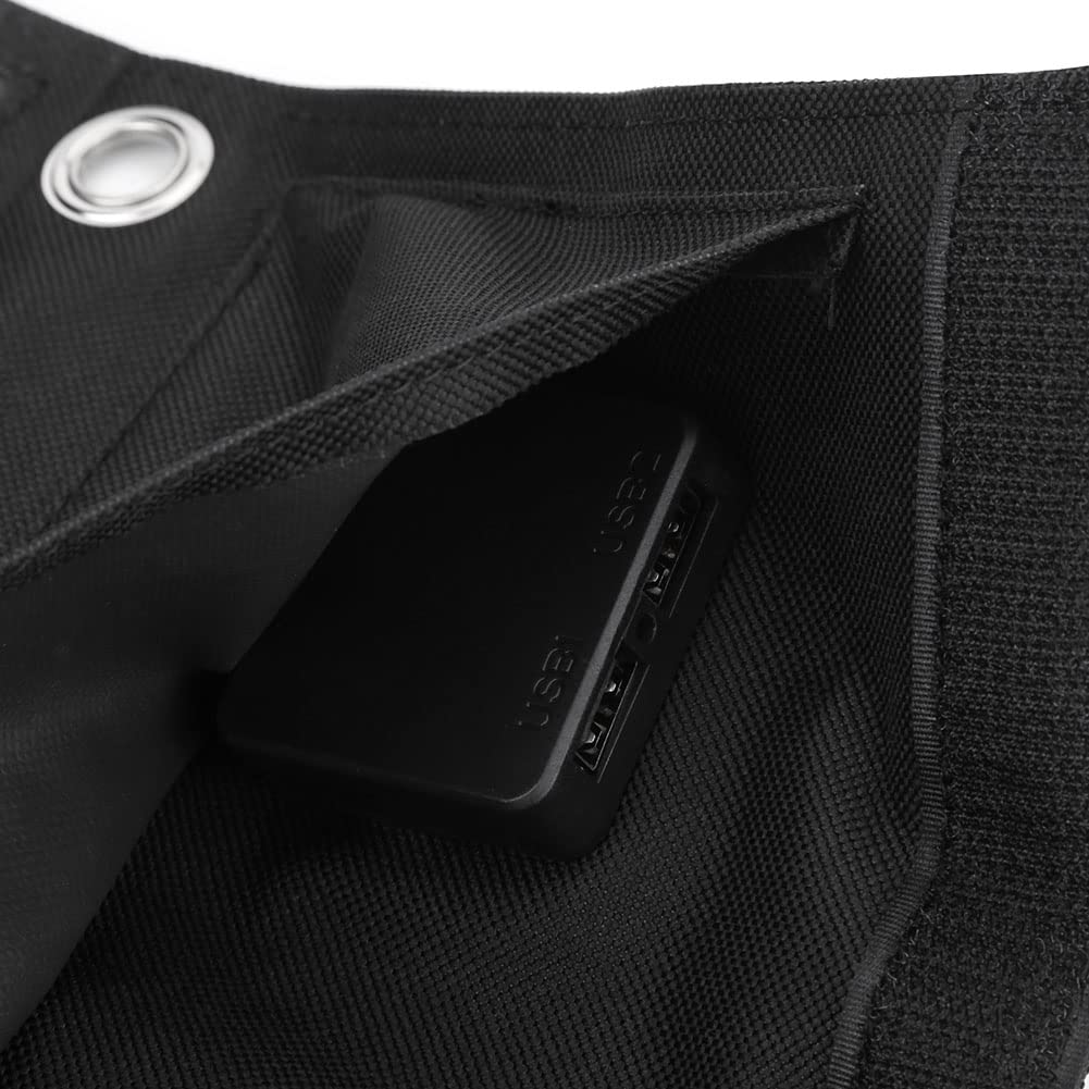 para Cargador Solar, silicio policristalino de Alta eficiencia, Banco de energía USB portátil para Viajes de Camping al Aire Libre