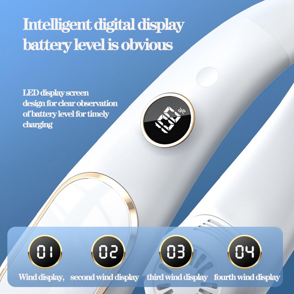 Ventilatore Da Collo, Ventilatore Portatile Bladeless Neck Fan - Foto 6