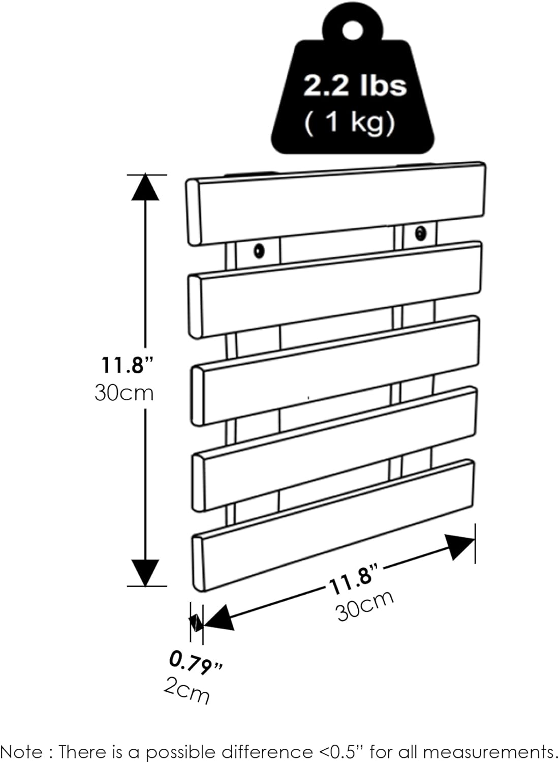 Furinno TIOMAN Outdoor Vertical Wall Planter, Set of 4 Wooden Hanging Planters, for Indoor, Outdoor Plants, Balcony, Patio, Natural