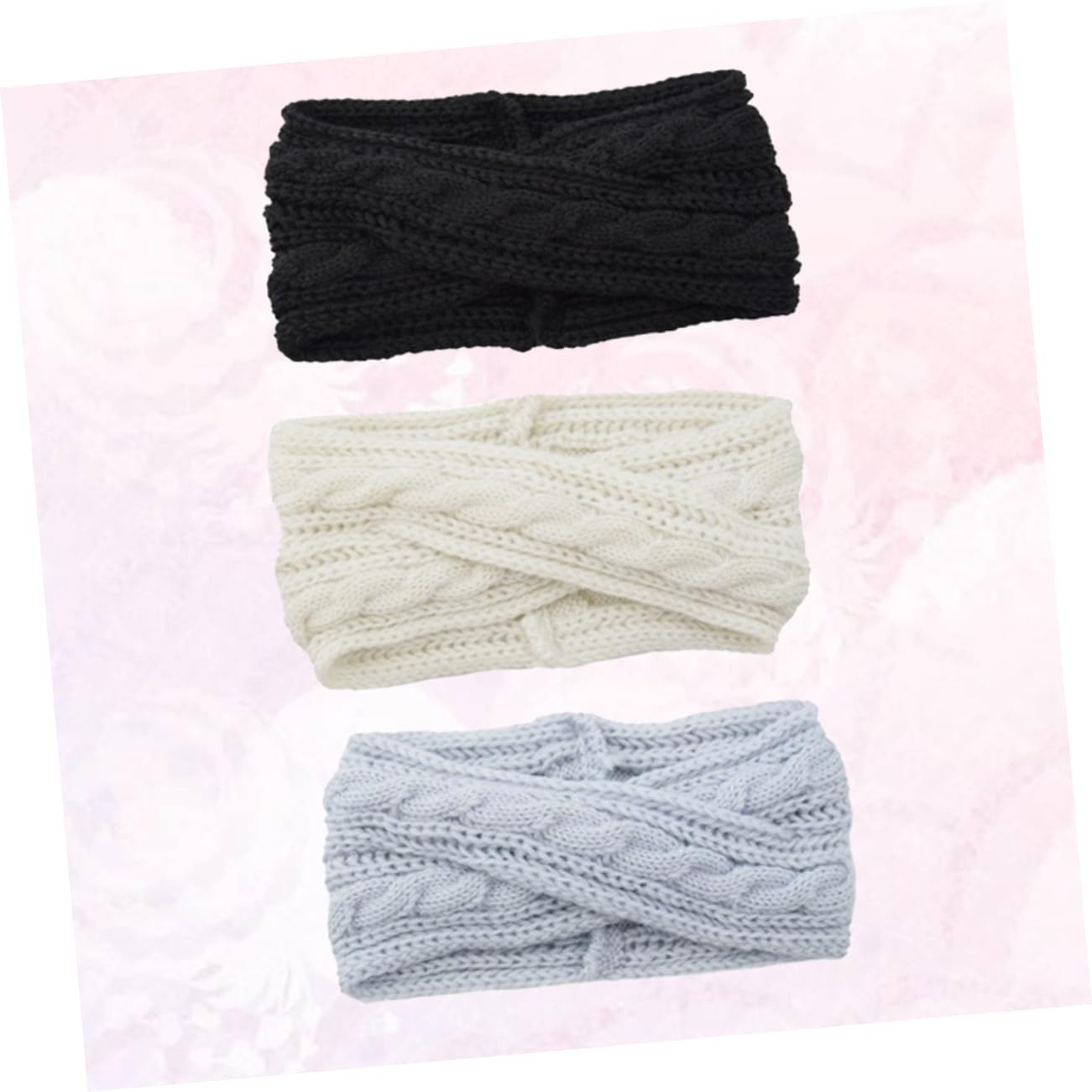 MAGICLULU 3 Set Di Comode Fasce Per in Maglia Di Lana Per Donne Eleganti Fasce Per Incrociate Calde E Traspiranti 3 Pezzi*3