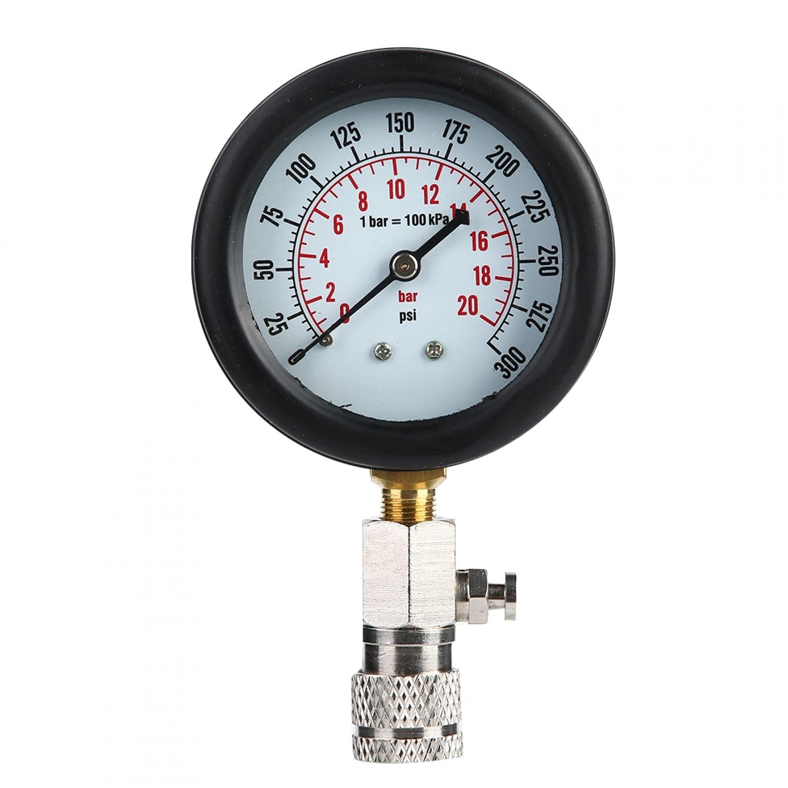 Kit di Prova della Compressione del Motore, Kit di Prova della Pressione del Carburante Kit di misuratore del Tester di Compressione del Motore a Benzina Kit di Prova del Cilindro del Motore a benzi