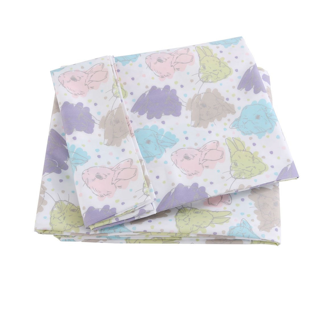 Qtqgoitem Brushed Microfiber 4-Piece Sheet Set Soft Warm Breathable Wrinkle Free Washable Bedclothes Full Size Bunny Print (model: 01e 616 785 959 025)