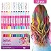 Produktbild Haarkreide 12 Farben Temporäre Haarkreide Kinderschminke Set kinder Auswaschbare ungiftige Haarstifte Haarfarbe für Kinder und Teenager Geeignet für Karneval, Party, Weihnachten Halloween Geburtstag