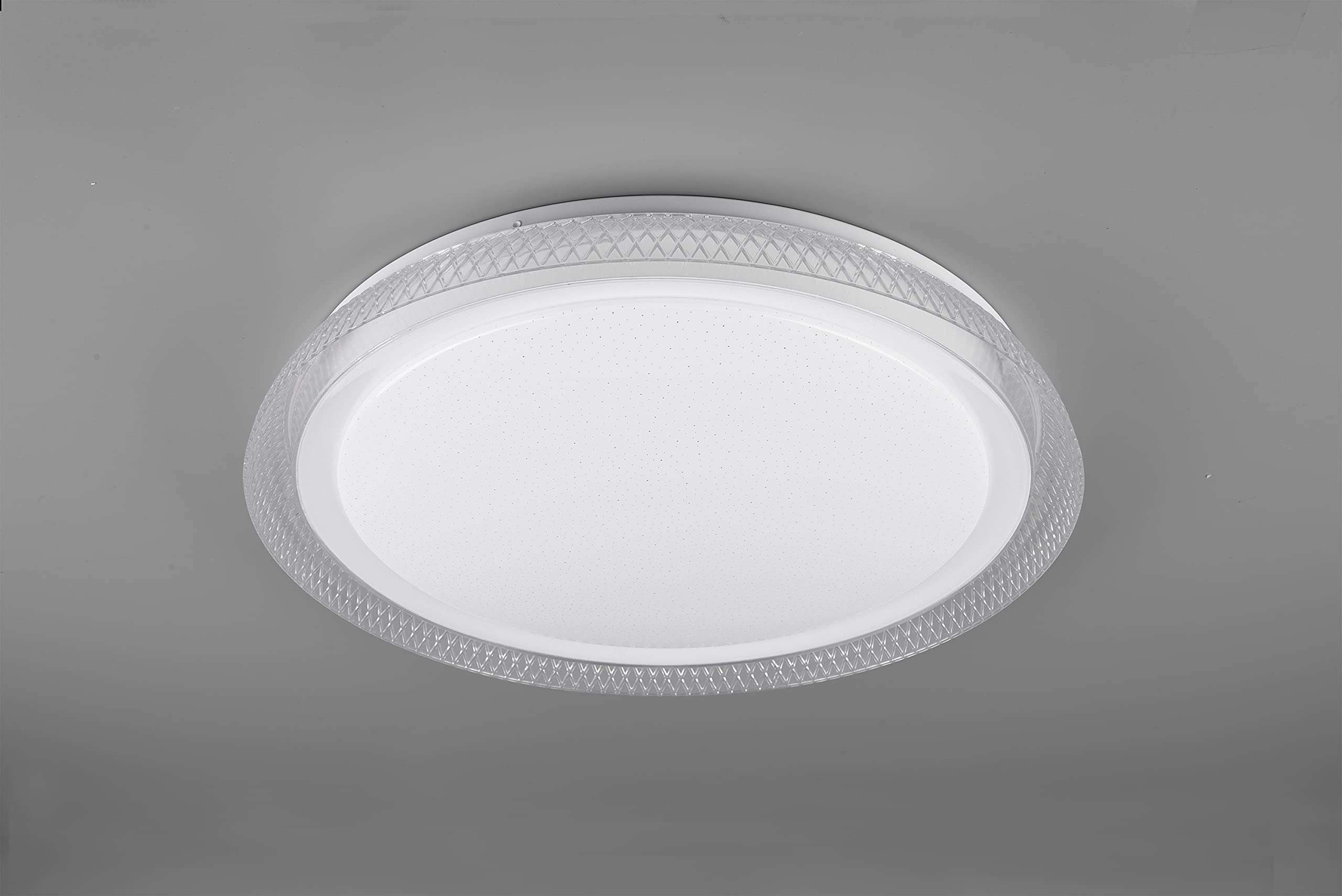 Reality Leuchten Heracles R62371200 - Plafoniera a LED da 24 Watt, in plastica, colore: Bianco