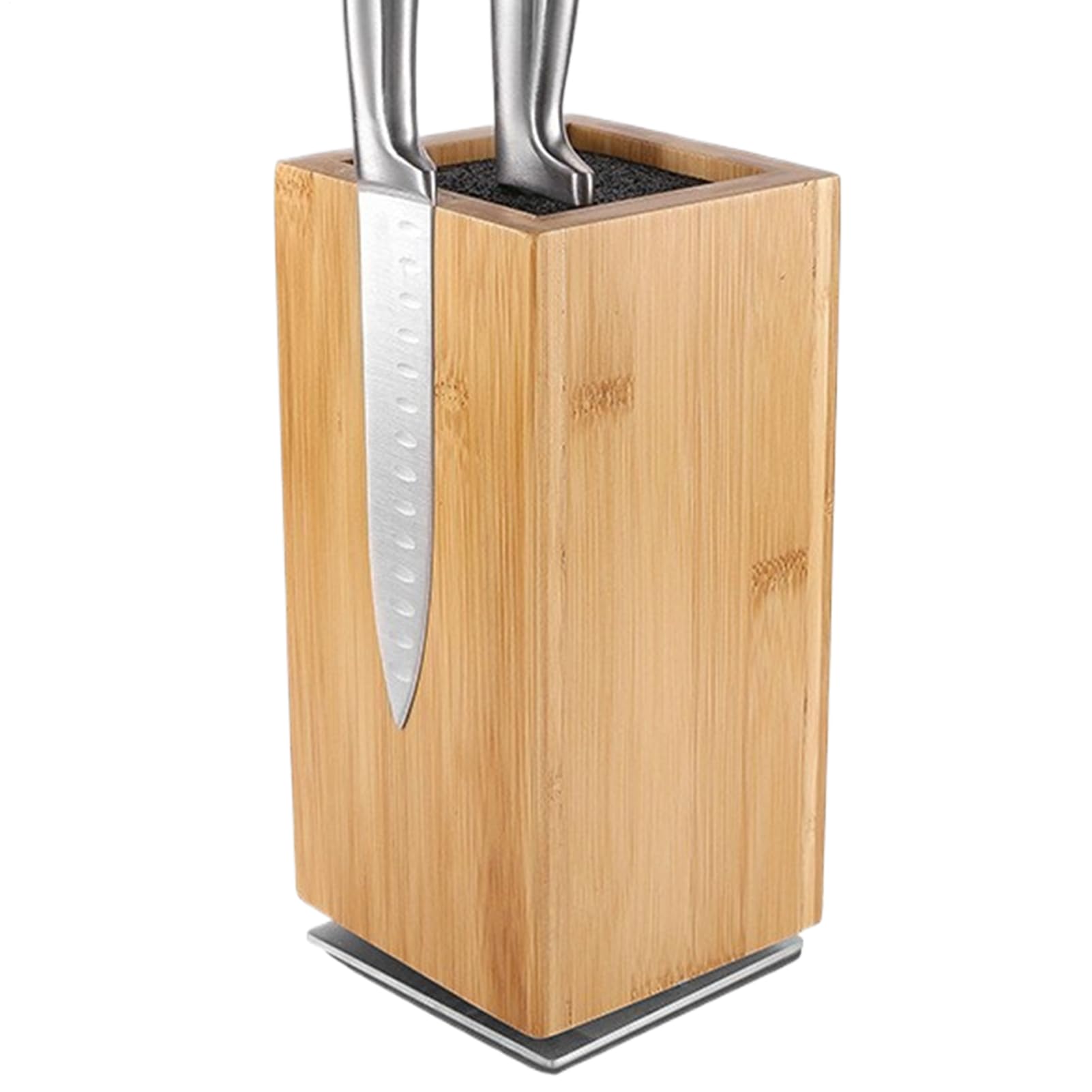 Porte-Couteaux Magnétique Bois Magnétique Vertical Rotatif | Range-Couteaux En Bois Pour Cuisine Pour Maison, Chefs, Cuisiniers, Passionnés De Cuisine, Restaurant, Food Truck, Café,