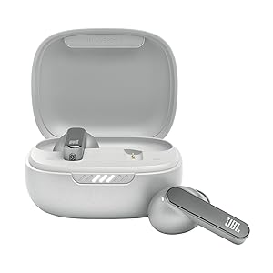 JBL Live Pro 2 - True Wireless Noise Cancelling Earbuds, up to 40 Hours of Playback with Wireless Charging, 6 mics for Perfect Calls, Touch & Voice Control, IPX5 Water Resistant (Silver)