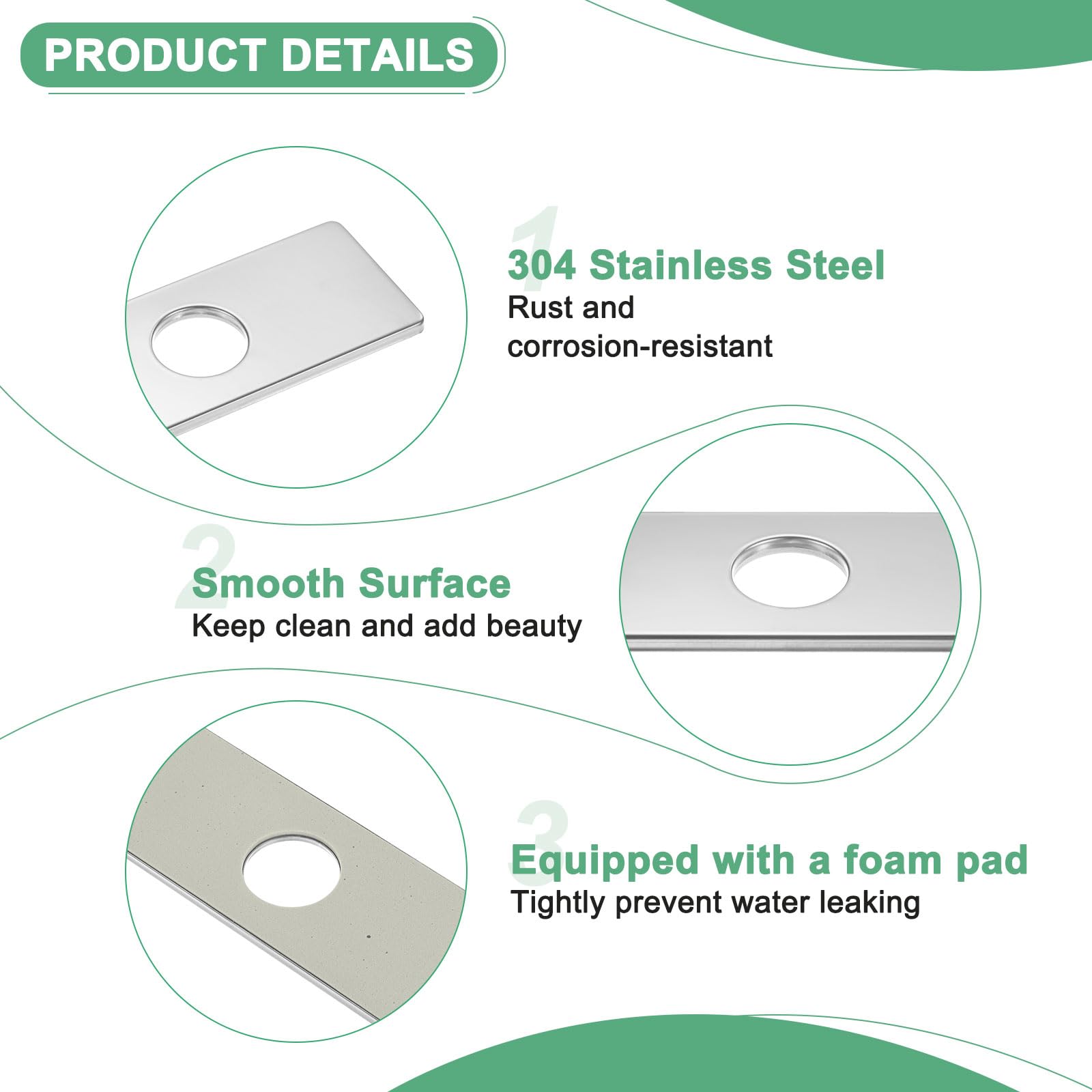 M METERXITY Faucet Deck Plate - Image 2