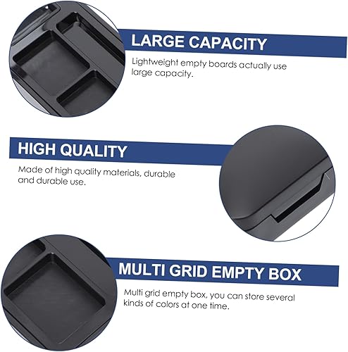 4pcs Multi- Shadow and Case Refillable Makeup Organizer for Travel Blush Loose Powder and Cosmetics for